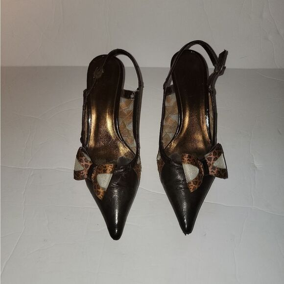 🆕👠J Renee Leopard Print Slingbacks - Picture 1 of 12